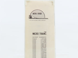 N Scale Micro-Trains NTK NTRAK 50' Box Car 1981 RTR