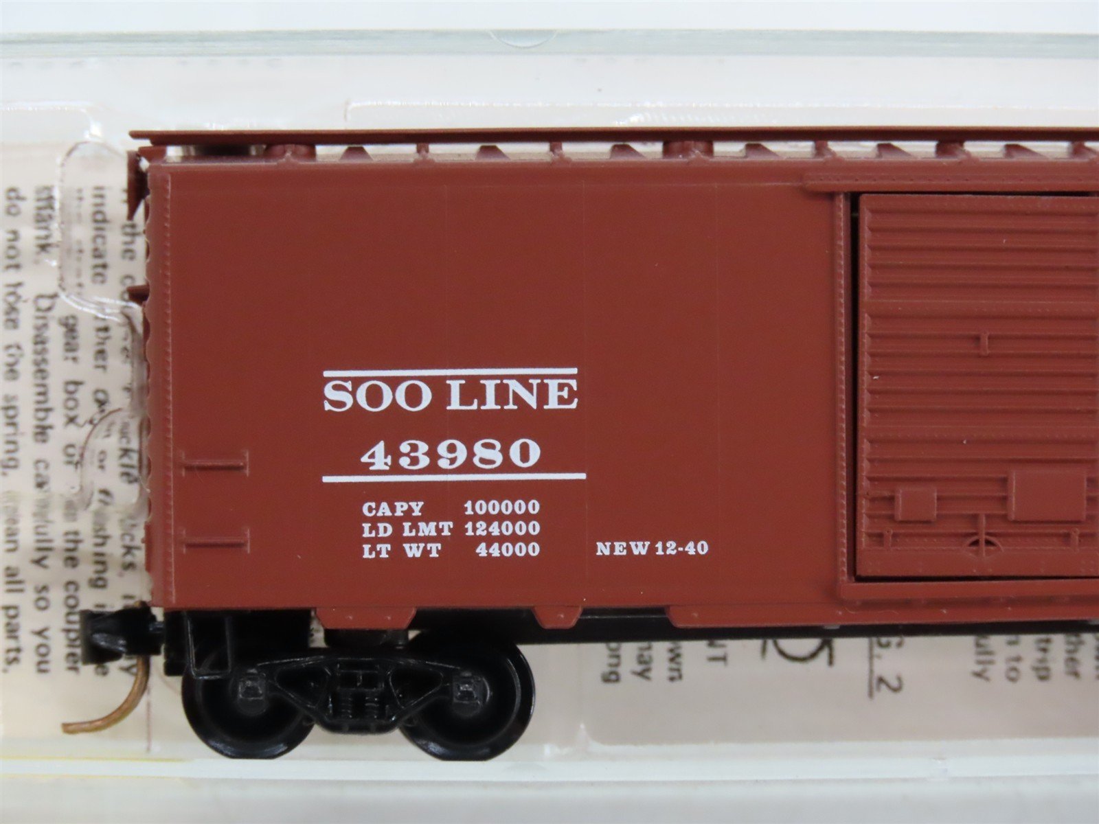 N Scale Micro-Trains 20750 Soo Line 40' Box Car 43980 RTR