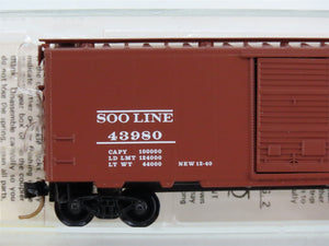 N Scale Micro-Trains 20750 Soo Line 40' Box Car 43980 RTR