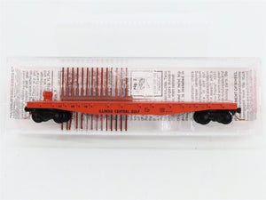 N Scale Micro-Trains MTL 45010 Illinois Central Gulf 50' Fishbelly Flat Car RTR
