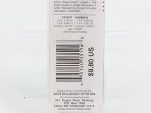 N Scale Micro-Trains MTL 45010 Illinois Central Gulf 50' Fishbelly Flat Car RTR