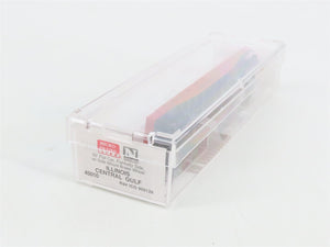 N Scale Micro-Trains MTL 45010 Illinois Central Gulf 50' Fishbelly Flat Car RTR