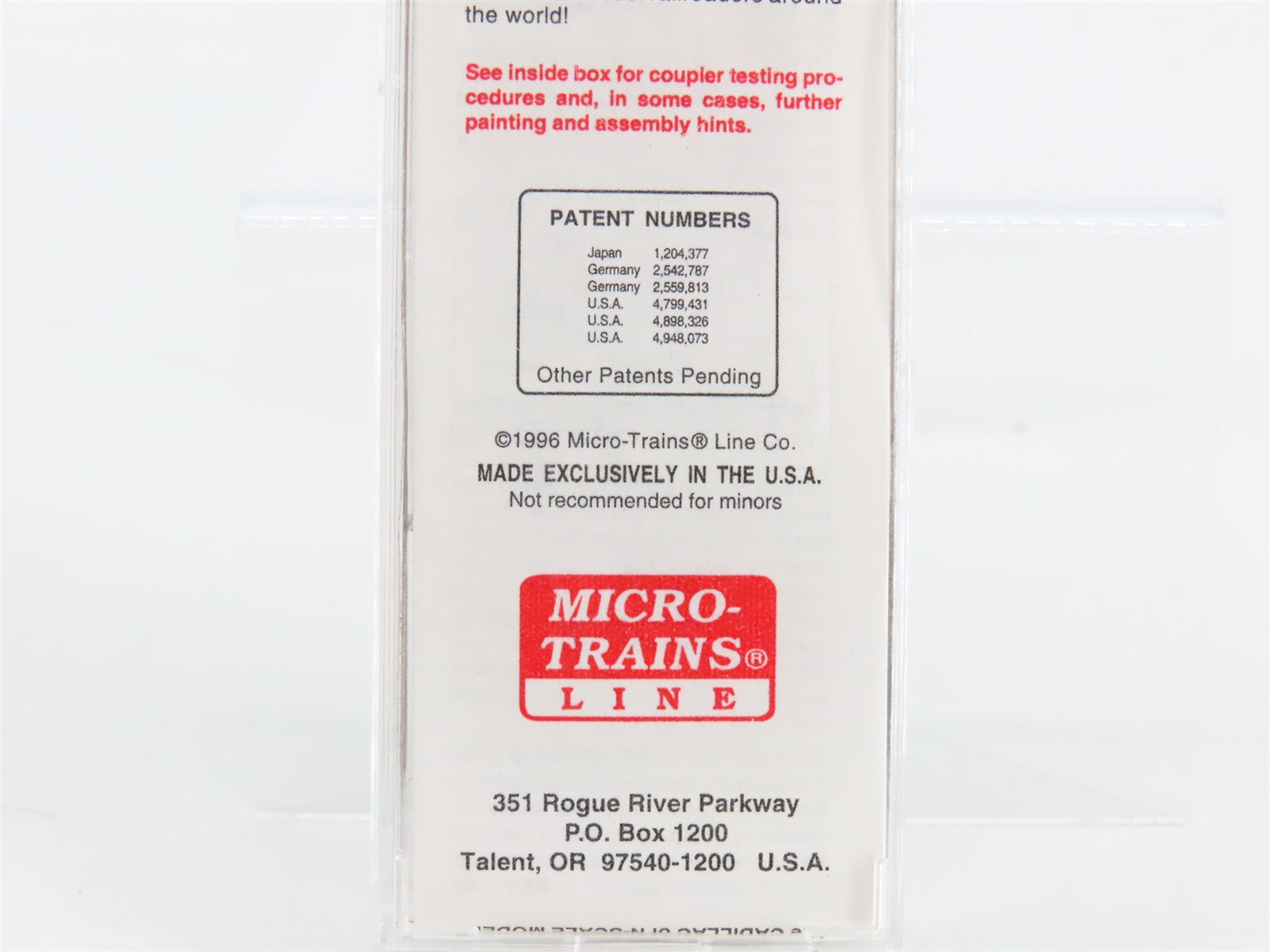 N Scale Micro-Trains MTL 32050/3 SFRB Santa Fe 50' Plug Door Box Car 6172 RTR