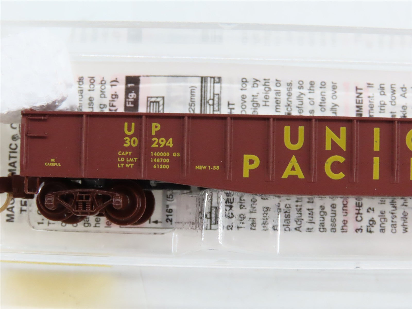 N Micro-Trains MTL 46350 UP Union Pacific 50' Fishbelly Side Gondola #30294