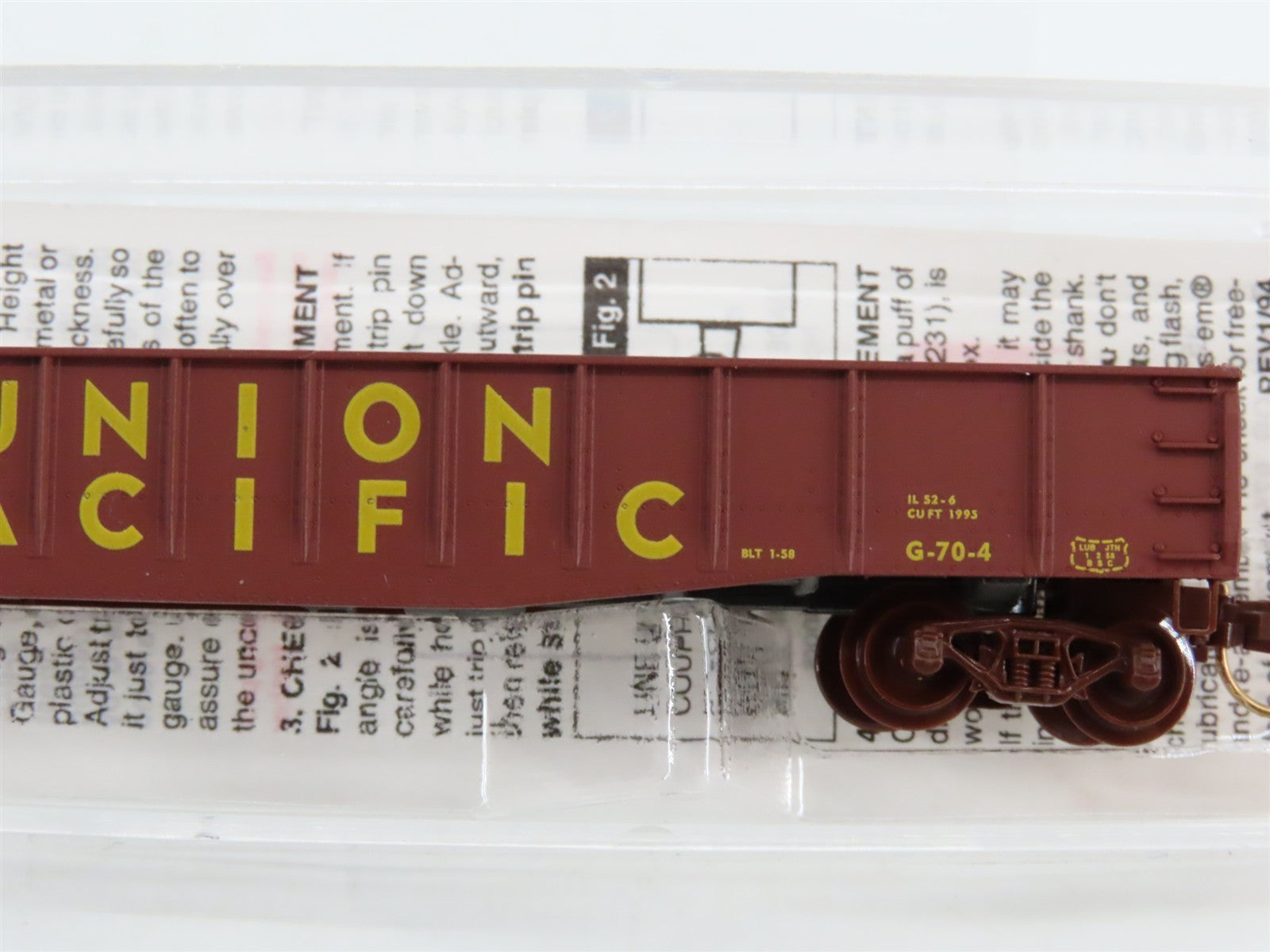 N Micro-Trains MTL 46350 UP Union Pacific 50' Fishbelly Side Gondola #30294