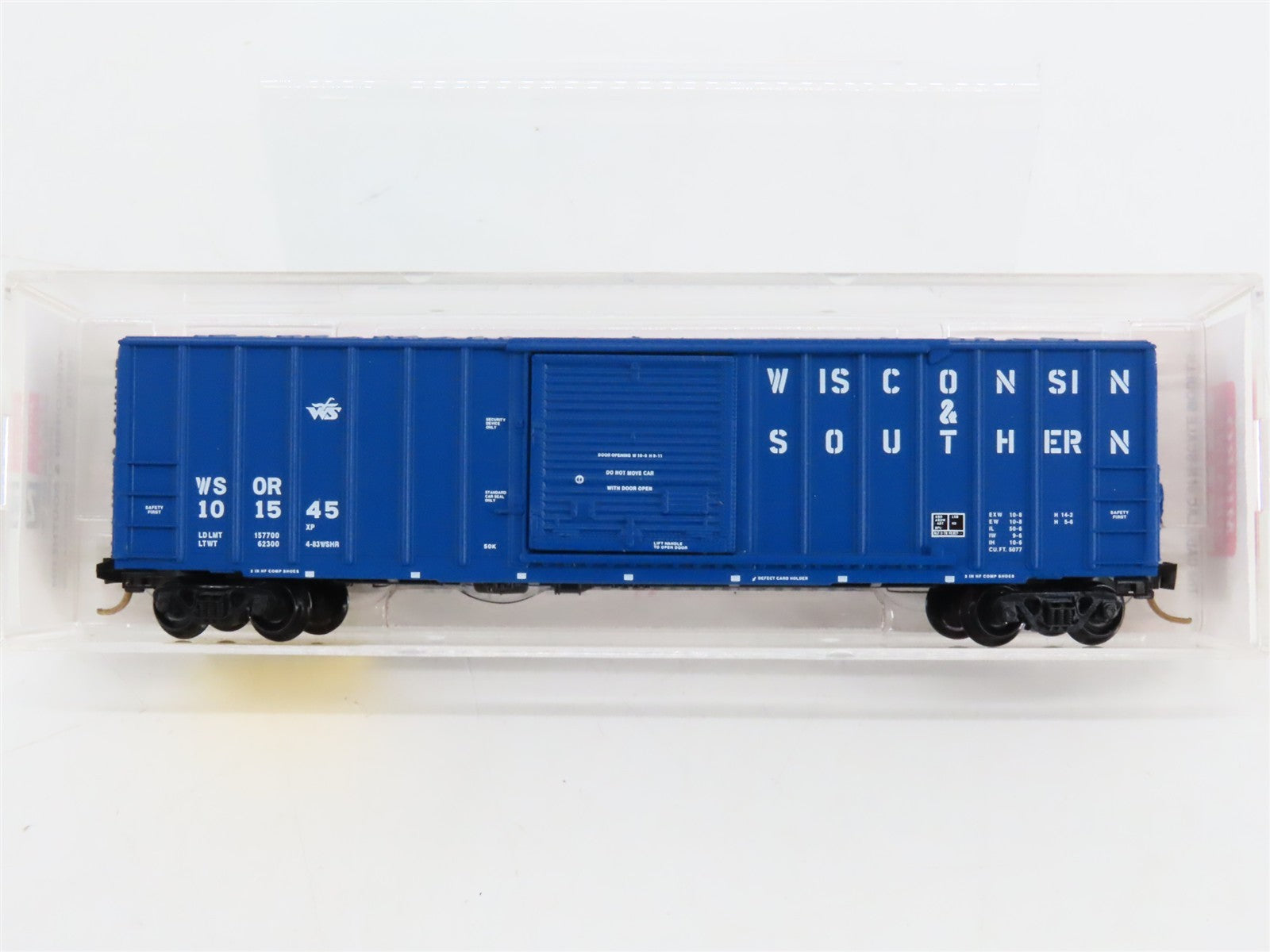 N Scale Micro-Trains MTL 25570 Wisconsin & Southern 50' Rib Side Box Car RTR