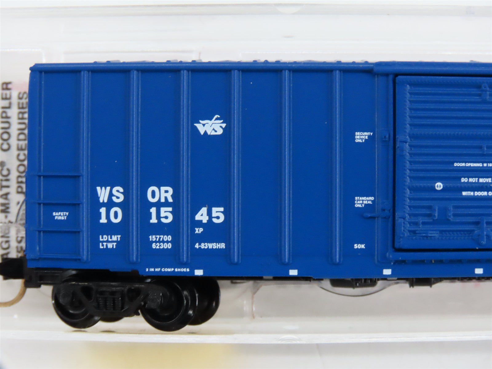 N Scale Micro-Trains MTL 25570 Wisconsin & Southern 50' Rib Side Box Car RTR