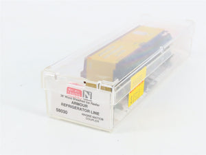 N Scale Micro-Trains MTL 58030 Armour Refrigerator Line 36' Reefer 7306 RTR