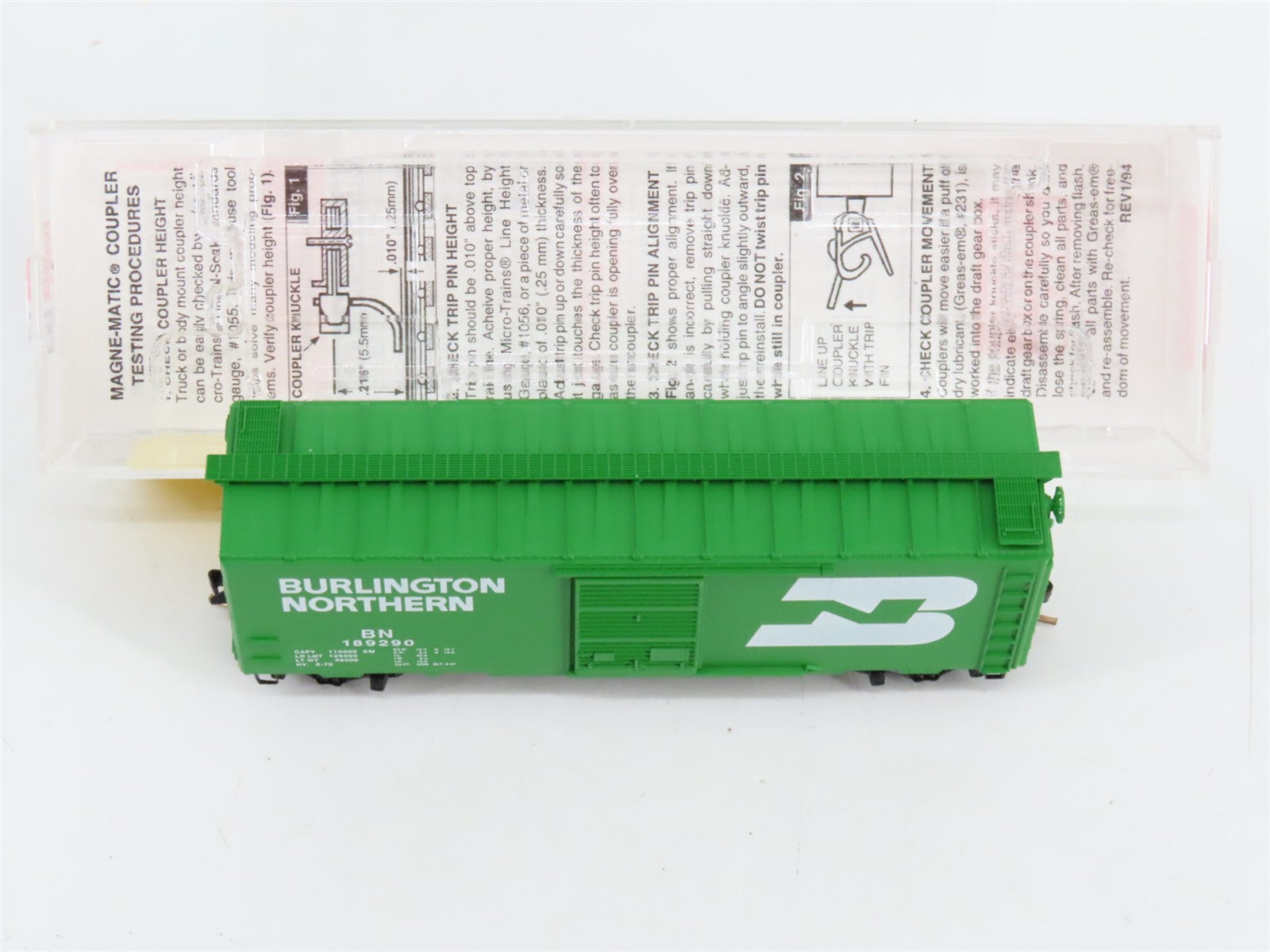 N Scale Micro-Trains MTL 20306/3 BN Burlington Northern 40' Box Car 189290 RTR