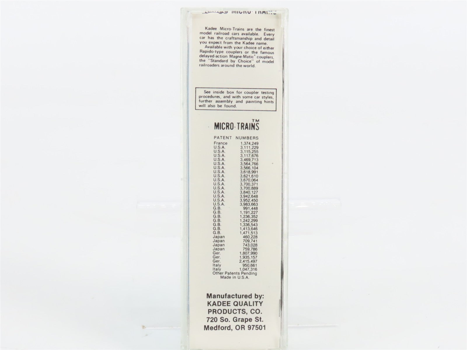 N Scale Kadee Micro-Trains MTL Special Run ROCK Route Rock Box Car 300460 RTR