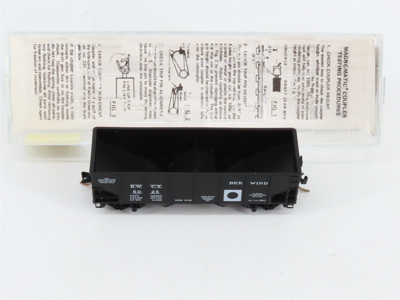 N Scale Kadee Micro-Trains MTL 56240 BWCX Berwind 33' 2-Bay Open Hopper 5025 RTR