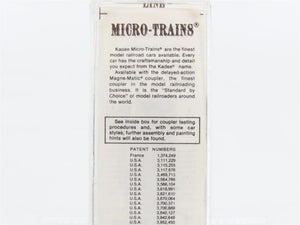 N Scale Kadee Micro-Trains MTL 56240 BWCX Berwind 33' 2-Bay Open Hopper 5025 RTR