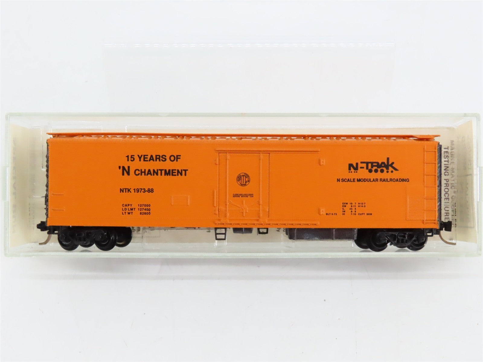 N Scale Micro-Trains MTL NTK N-Trak Box Car 1973-88 RTR