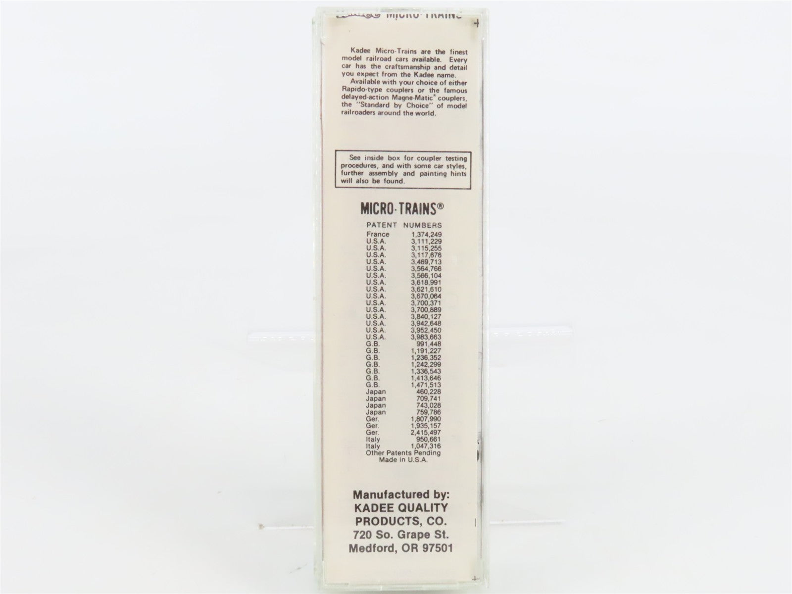 N Scale Micro-Trains MTL NTK N-Trak Box Car 1973-88 RTR