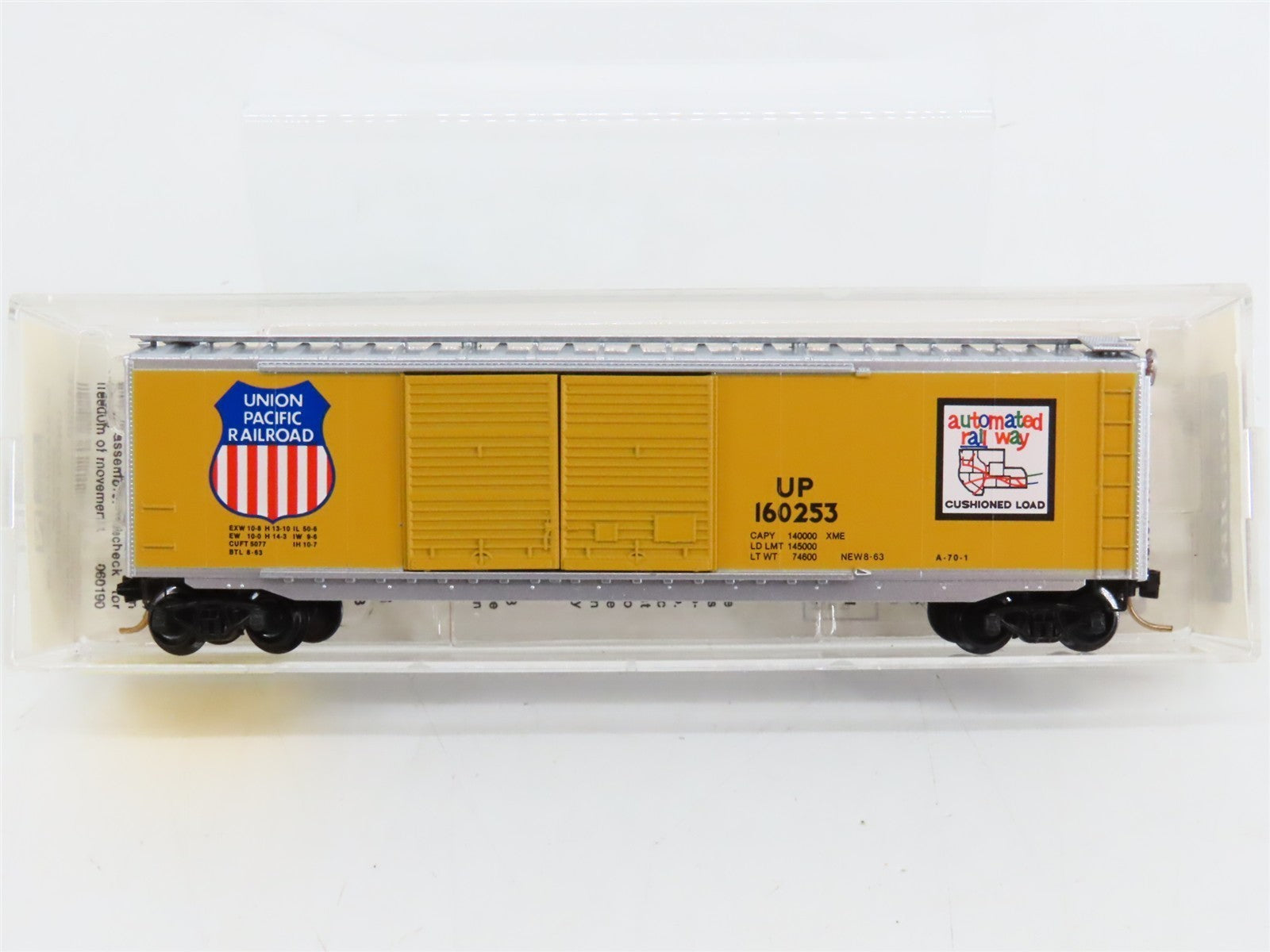 N Scale Micro-Trains MTL 34090 UP Union Pacific 50' Double Door Box Car #160253