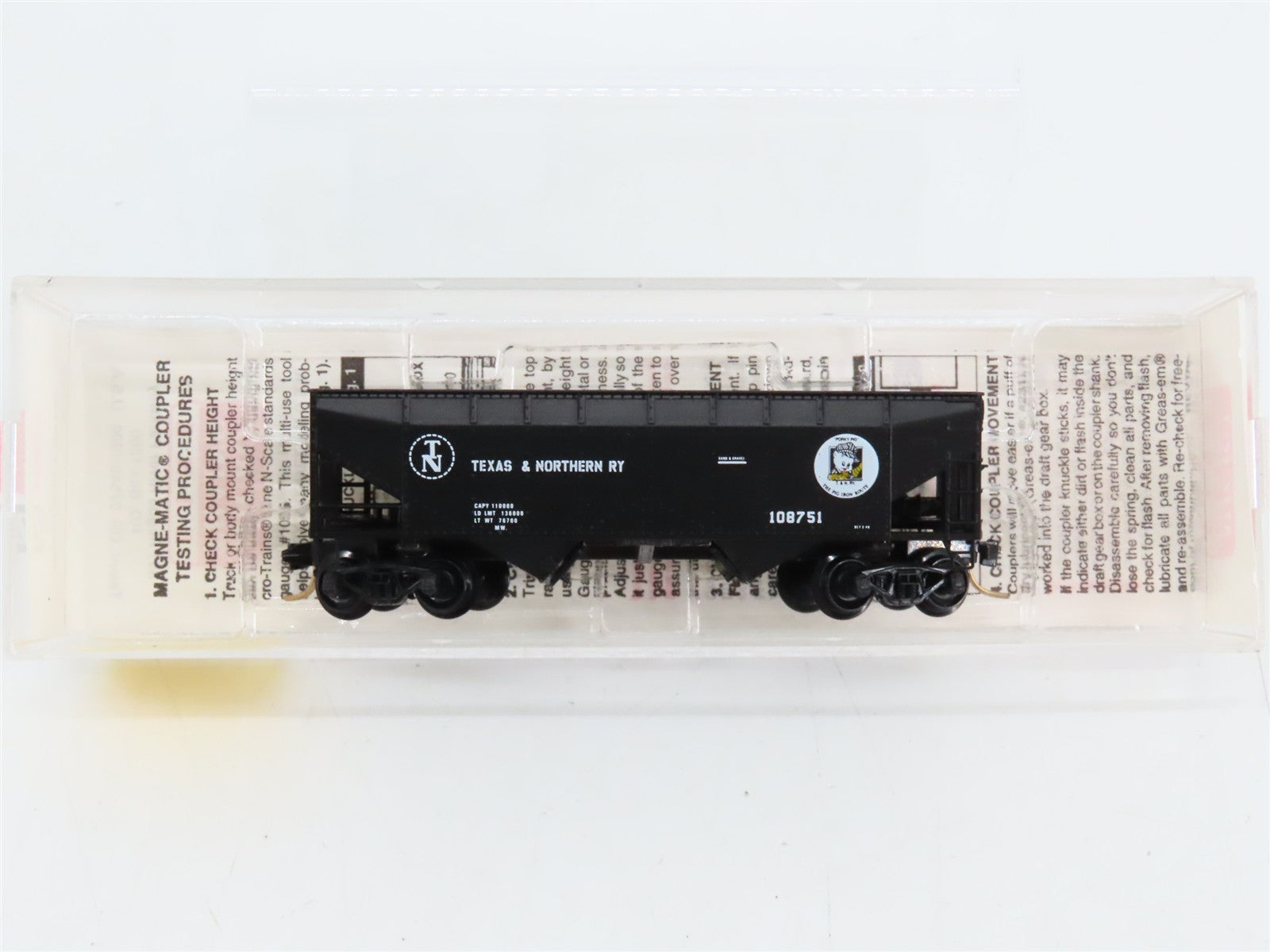 N Scale Micro-Trains MTL 55350 Texas & Northern 33' 2-Bay Hopper 108751 RTR