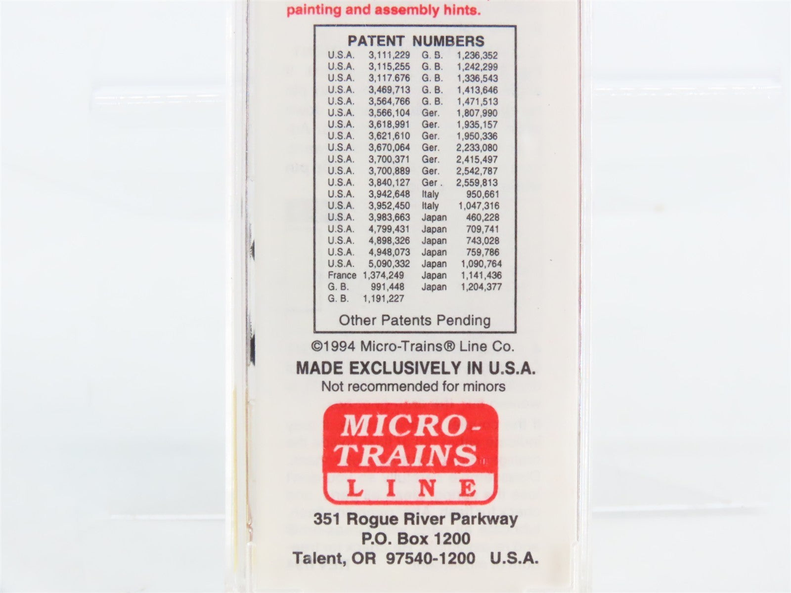 N Scale Micro-Trains MTL 23210 GN Great Northern 40' Box Car 3484 RTR