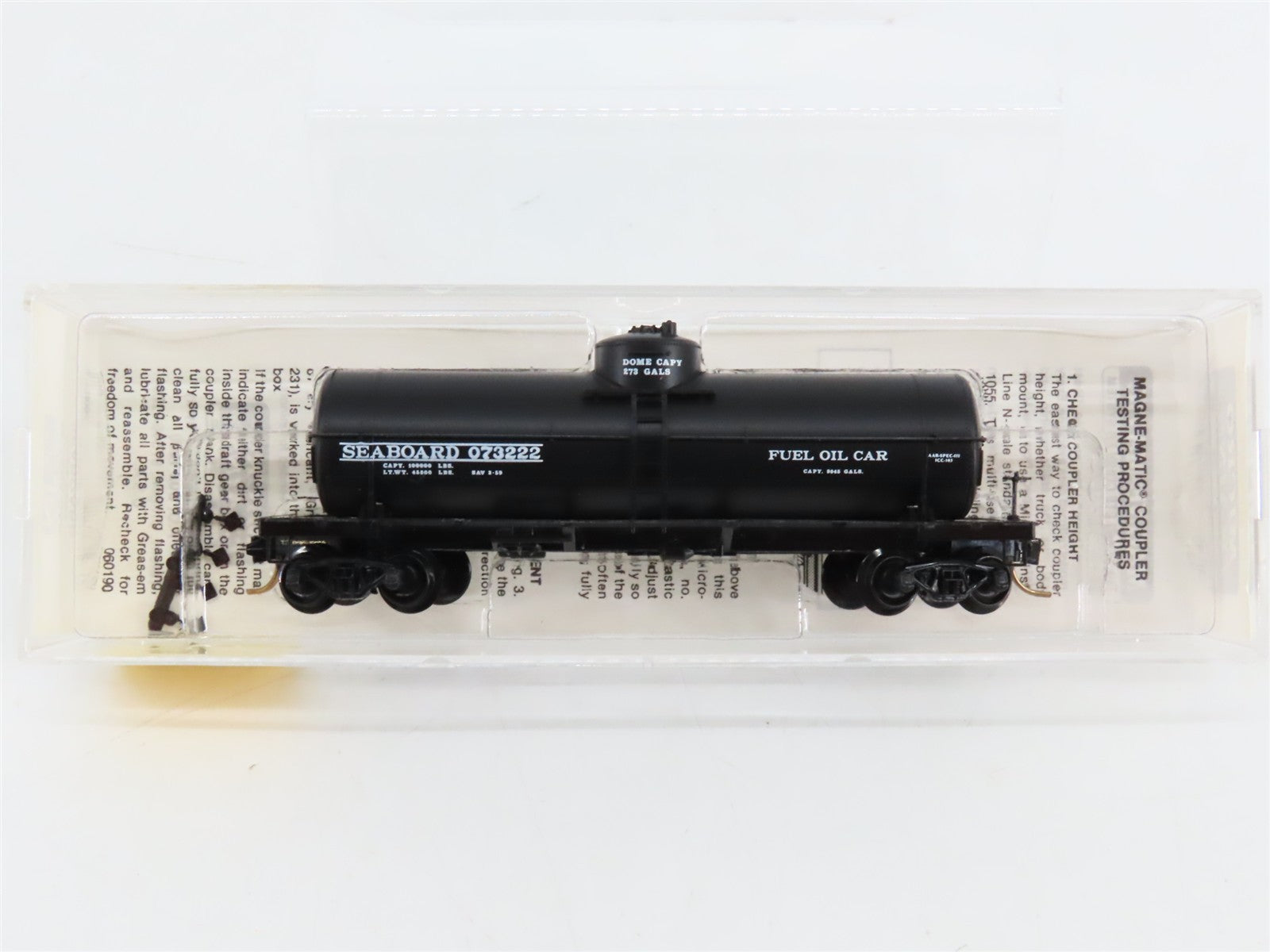 N Scale Micro-Trains MTL 65360 Seaboard 39' Tank Car 073222 RTR