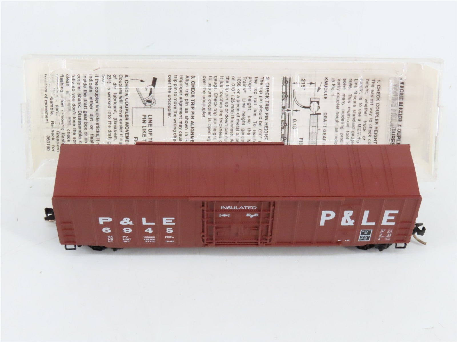 N Scale Micro-Trains MTL 27050 P&LE Pittsburgh & Lake Erie 50' Box Car 6945 RTR
