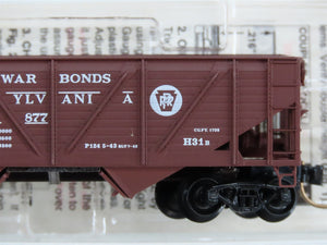 N Scale Micro-Trains MTL 57100 PRR Pennsylvania 33' 2-Bay Hopper 220877 RTR