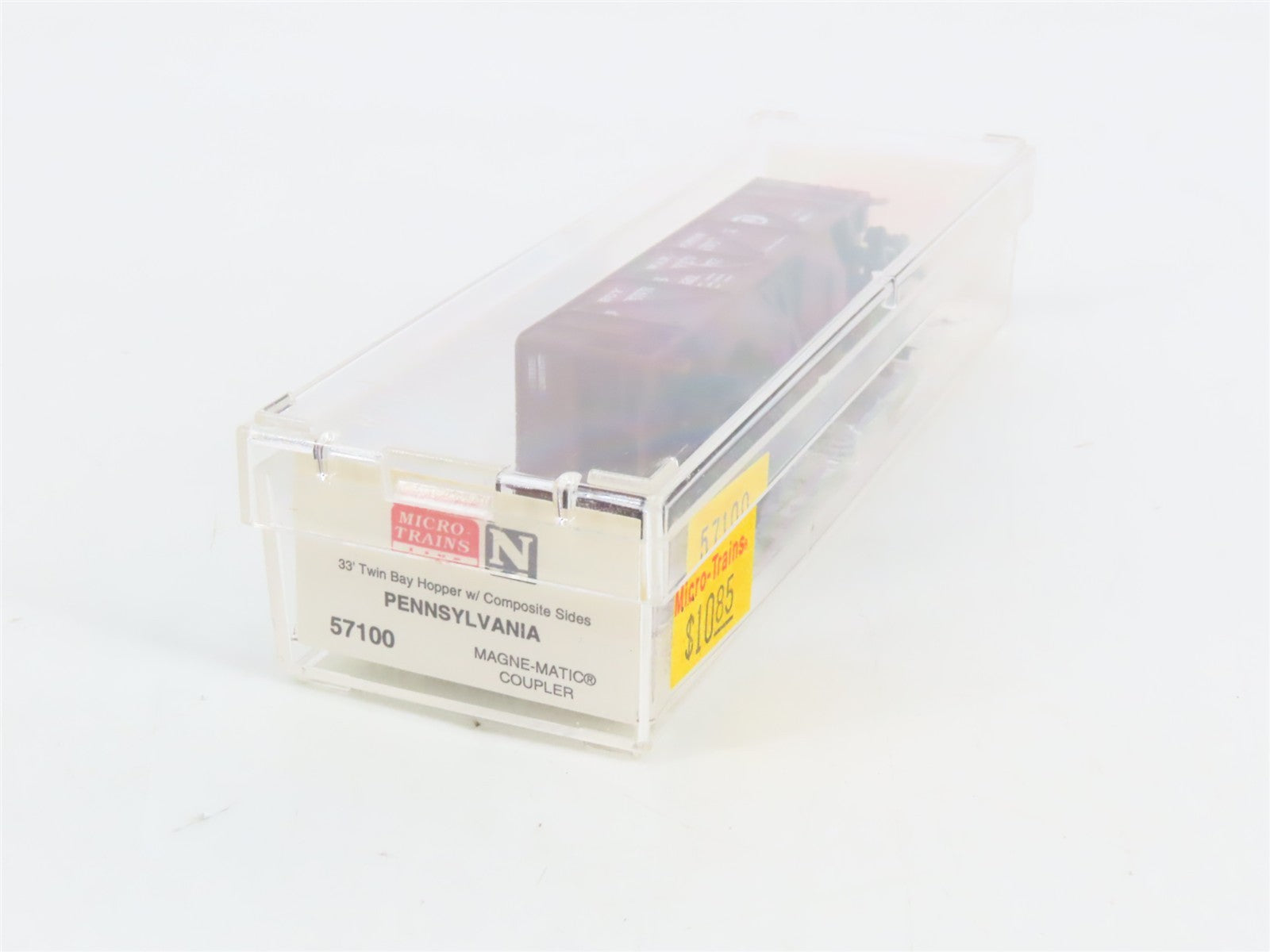 N Scale Micro-Trains MTL 57100 PRR Pennsylvania 33' 2-Bay Hopper 220877 RTR