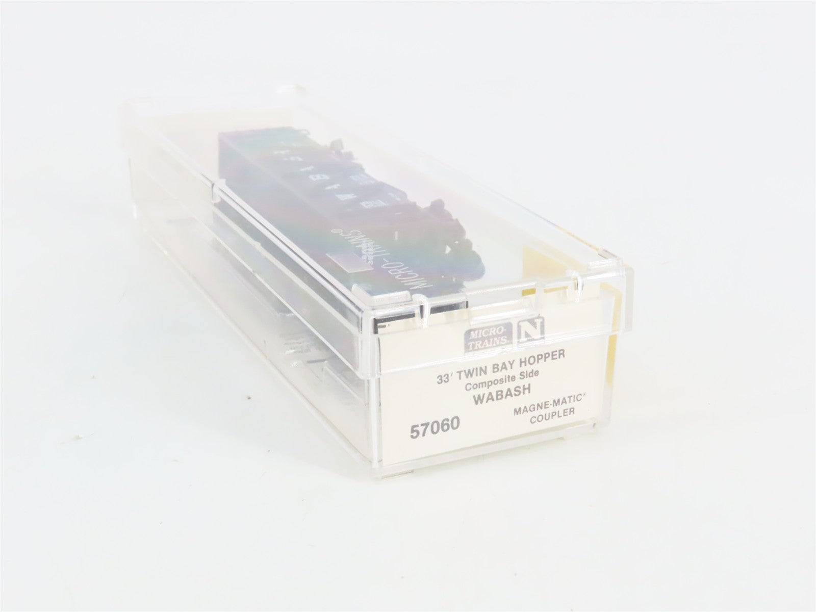 N Scale Micro-Trains MTL 57060 WAB Wabash 33' 2-Bay Hopper 39157 RTR
