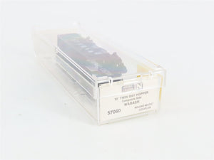 N Scale Micro-Trains MTL 57060 WAB Wabash 33' 2-Bay Hopper 39157 RTR