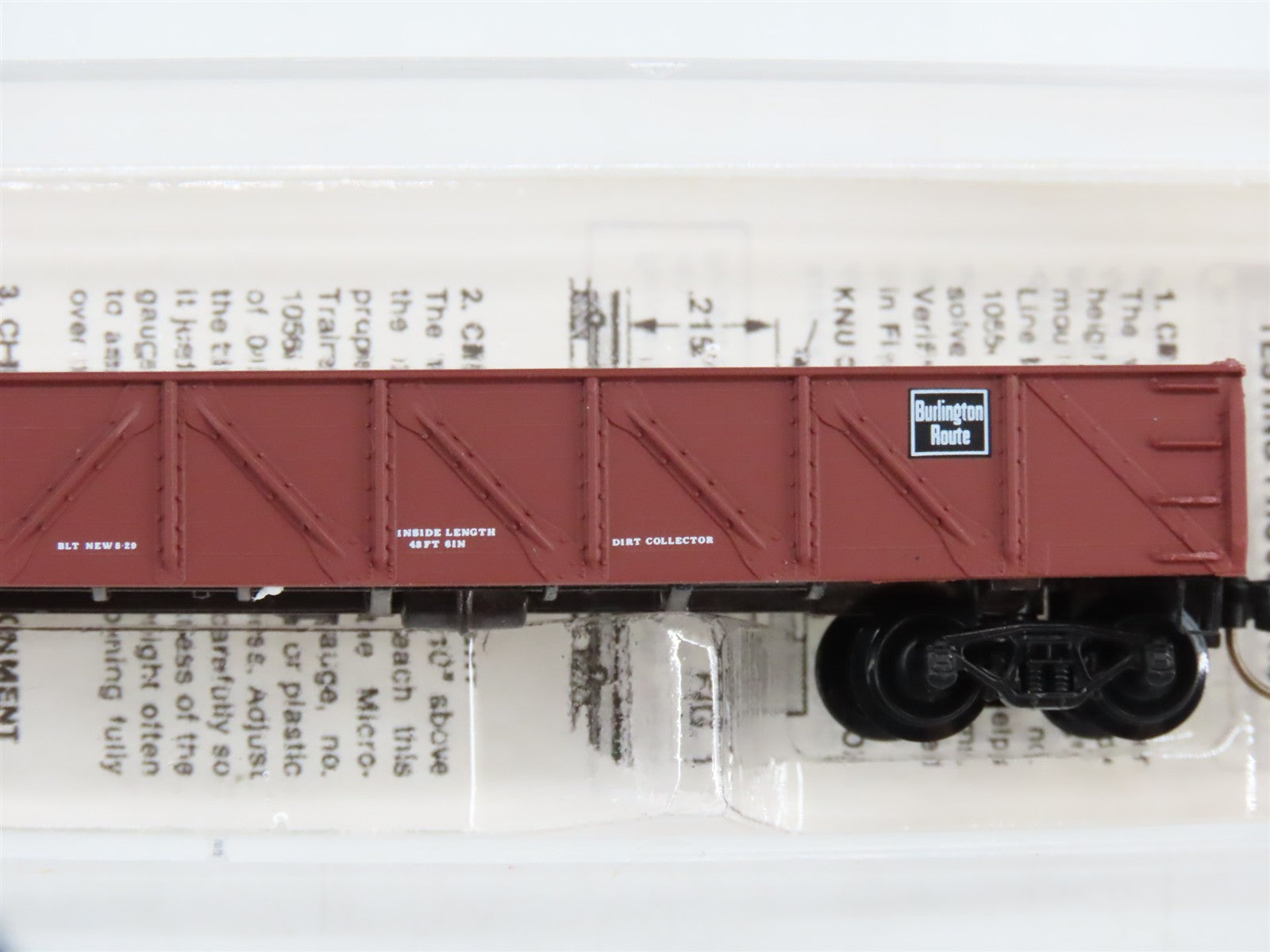 N Scale Micro-Trains MTL 60020 CB&Q Burlington Route 50' Gondola #195451