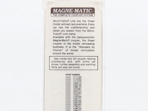 N Scale Micro-Trains MTL 60020 CB&Q Burlington Route 50' Gondola #195451