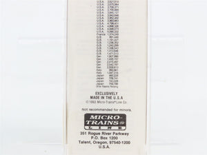 N Scale Micro-Trains MTL 60020 CB&Q Burlington Route 50' Gondola #195451