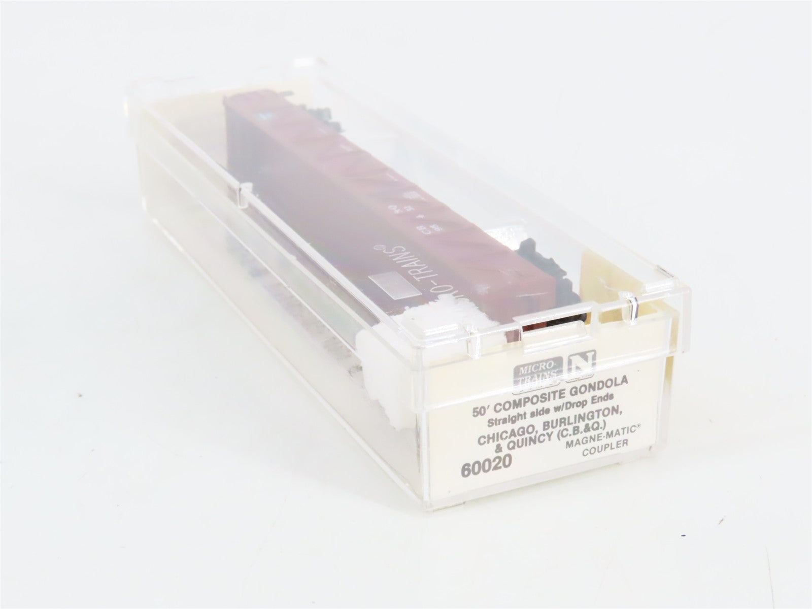 N Scale Micro-Trains MTL 60020 CB&Q Burlington Route 50' Gondola #195451