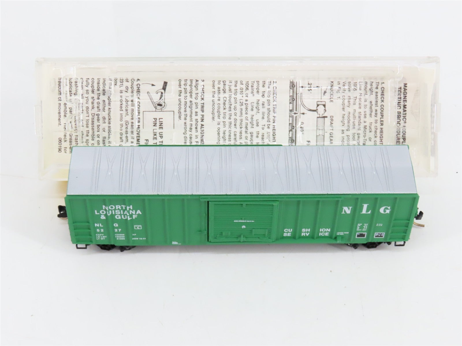 N Scale Micro-Trains MTL 25530 NLG North Louisiana & Gulf 50' Box Car 5227 RTR