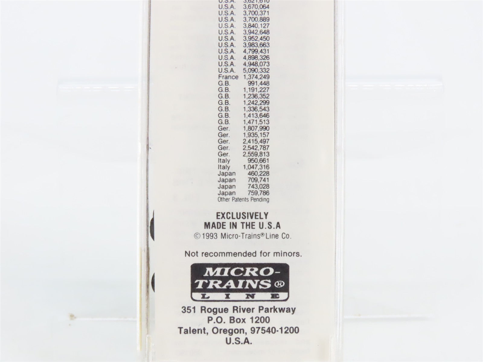 N Scale Micro-Trains MTL 25530 NLG North Louisiana & Gulf 50' Box Car 5227 RTR