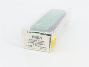 N Scale Micro-Trains MTL 25530 NLG North Louisiana & Gulf 50' Box Car 5227 RTR