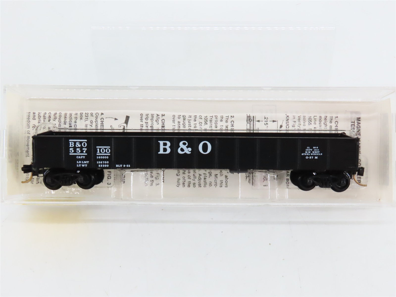 N Scale Micro-Trains MTL 48020 B&O Baltimore & Ohio 50' Gondola 557100 RTR