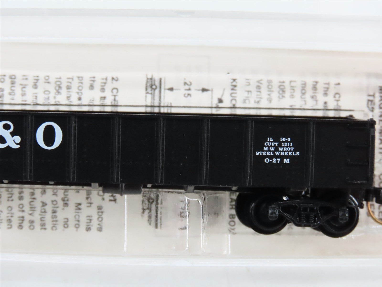 N Scale Micro-Trains MTL 48020 B&O Baltimore & Ohio 50' Gondola 557100 RTR