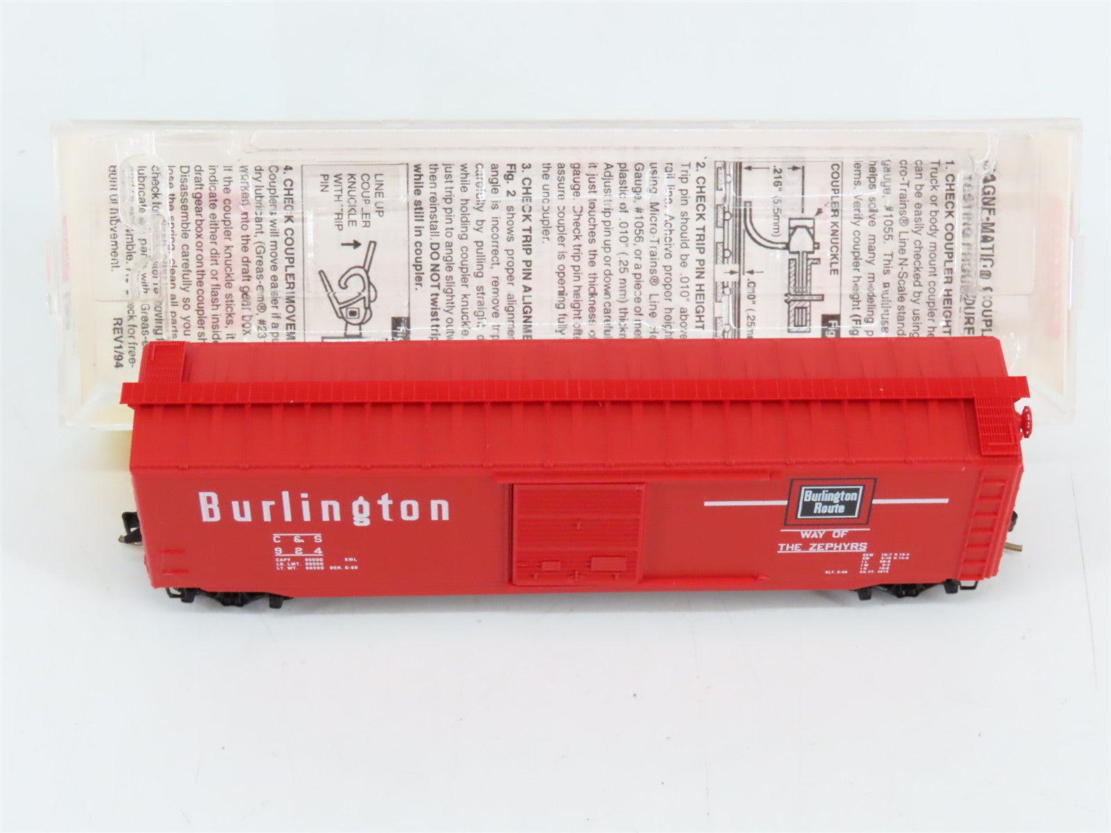 N Scale Micro-Trains MTL 31260 C&S Chicago, Burlington & Quincy 50' Box Car RTR