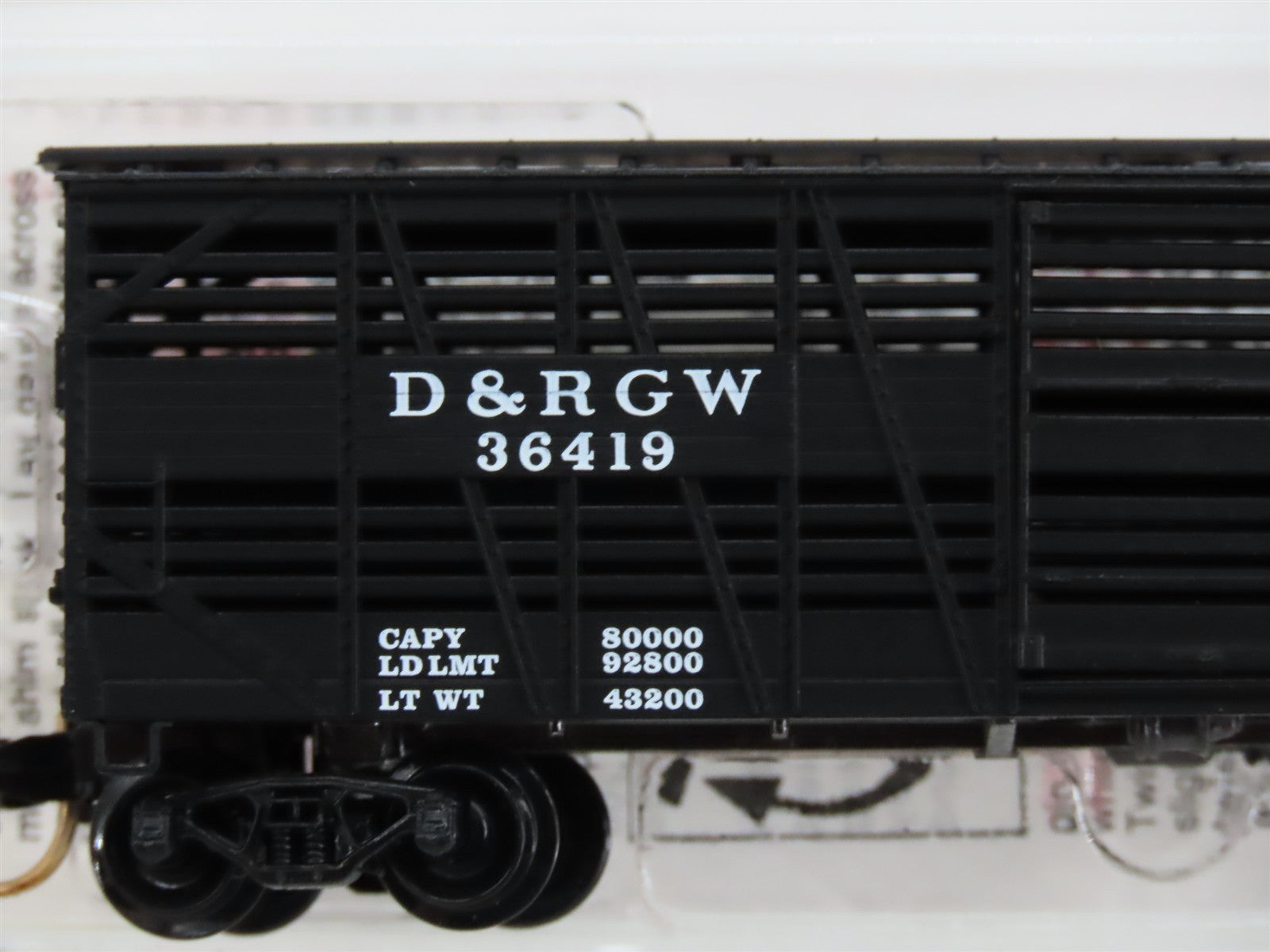 N Scale Micro-Trains MTL 35090 Denver & Rio Grande Western Stock/Cattle Car RTR
