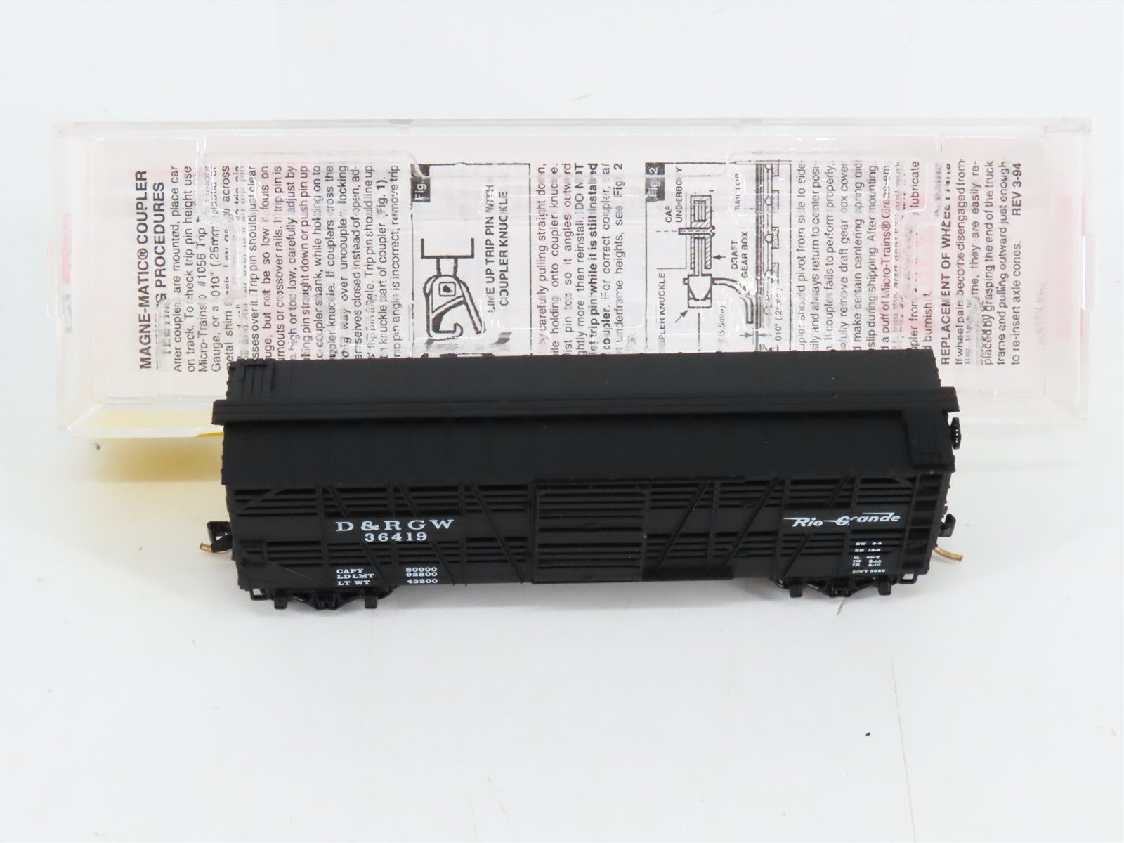 N Scale Micro-Trains MTL 35090 Denver & Rio Grande Western Stock/Cattle Car RTR