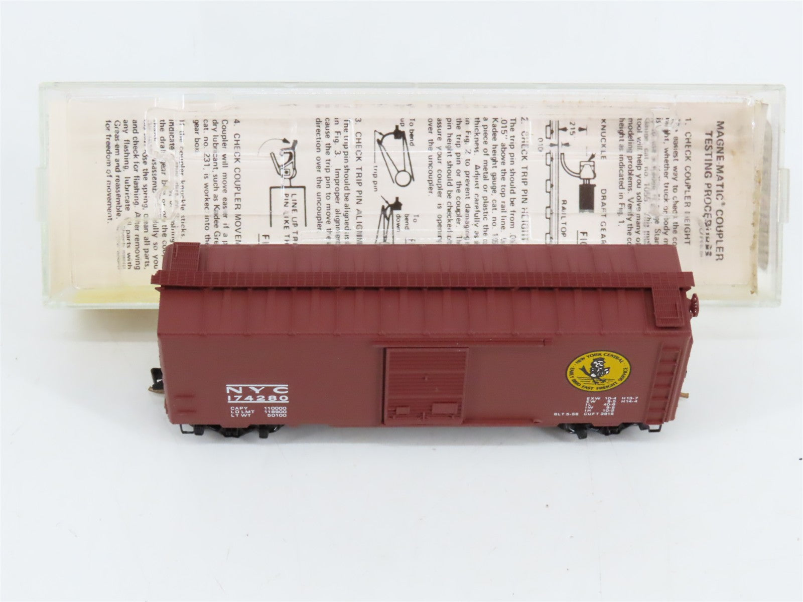 N Scale Micro-Trains MTL 20380 NYC New York Central 40' Box Car 174280 RTR