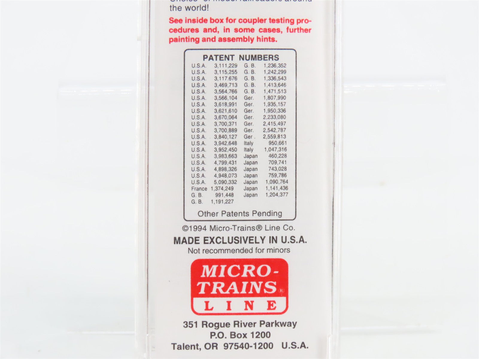 N Scale Micro-Trains MTL 38140 BAR Bangor & Aroostook 50' Box Car 6630 RTR