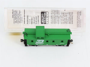 N Scale Micro-Trains MTL 51090 Burlington Northern 34' Wood-Sheathed Caboose RTR
