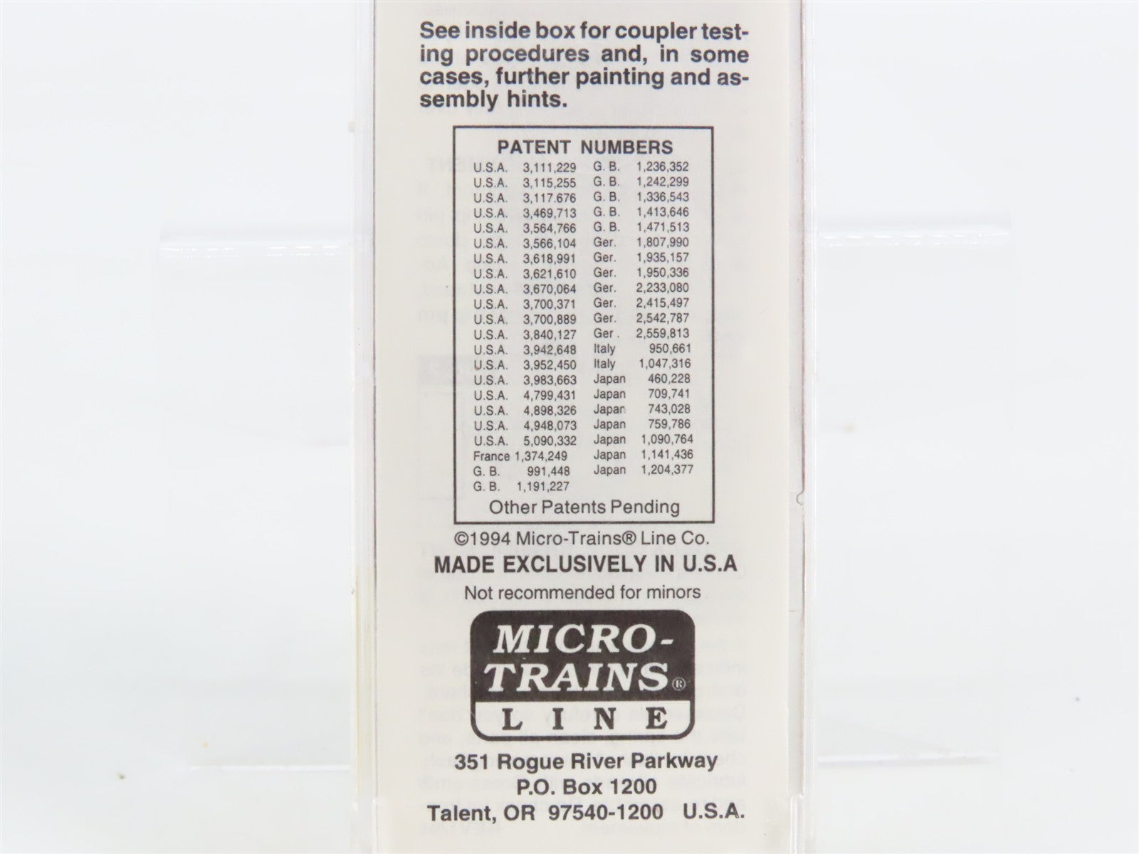 N Scale Micro-Trains MTL 21110 ATSF Santa Fe 40' Box Car 149968 RTR