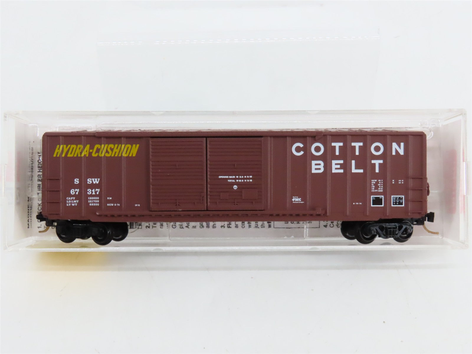 N Scale Micro-Trains MTL 30060 SSW Cotton Belt 50' Box Car 67317 RTR
