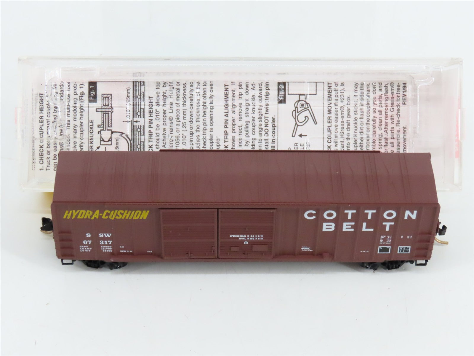 N Scale Micro-Trains MTL 30060 SSW Cotton Belt 50' Box Car 67317 RTR