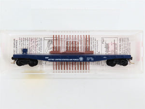N Scale Micro-Trains MTL 45190 DAF U.S. Air Force 50' Flat Car 35780 RTR