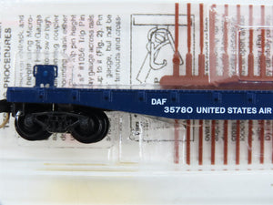 N Scale Micro-Trains MTL 45190 DAF U.S. Air Force 50' Flat Car 35780 RTR