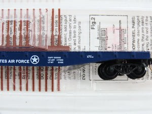 N Scale Micro-Trains MTL 45190 DAF U.S. Air Force 50' Flat Car 35780 RTR