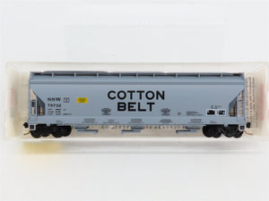N Scale Micro-Trains MTL 94010 SSW Cotton Belt 3-Bay Covered Hopper 78732 RTR