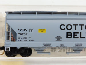N Scale Micro-Trains MTL 94010 SSW Cotton Belt 3-Bay Covered Hopper 78732 RTR